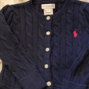 Ralph Lauren navy sweater 18 month